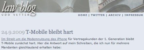 law blog» Archiv » T-Mobile bleibt hart.jpg