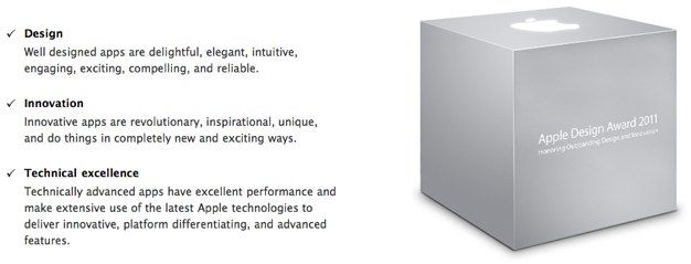 IPhoneBlog de Apple Design Awards 2011