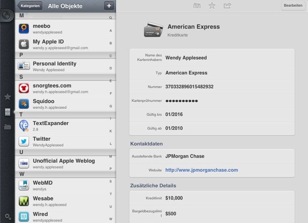 IPhoneBlog de 1Password iPad