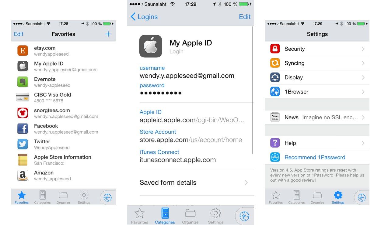 IPhoneBlog de 1Password 4 5