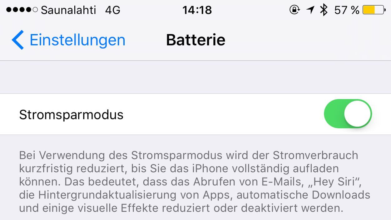 IPhoneBlog de Stromsparmodus