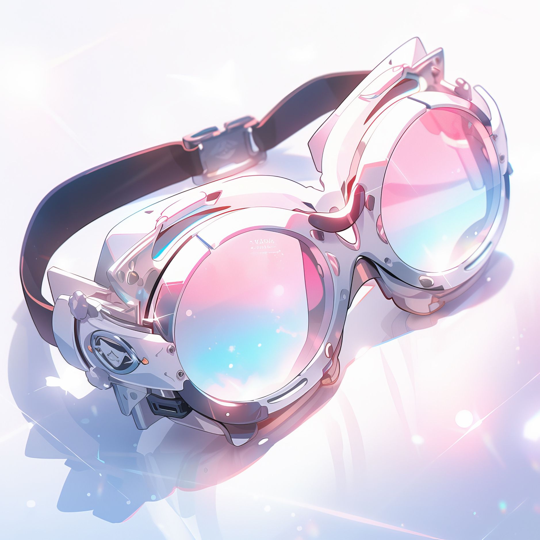 Anime-VR-Brille. Erdacht von Midjourney.