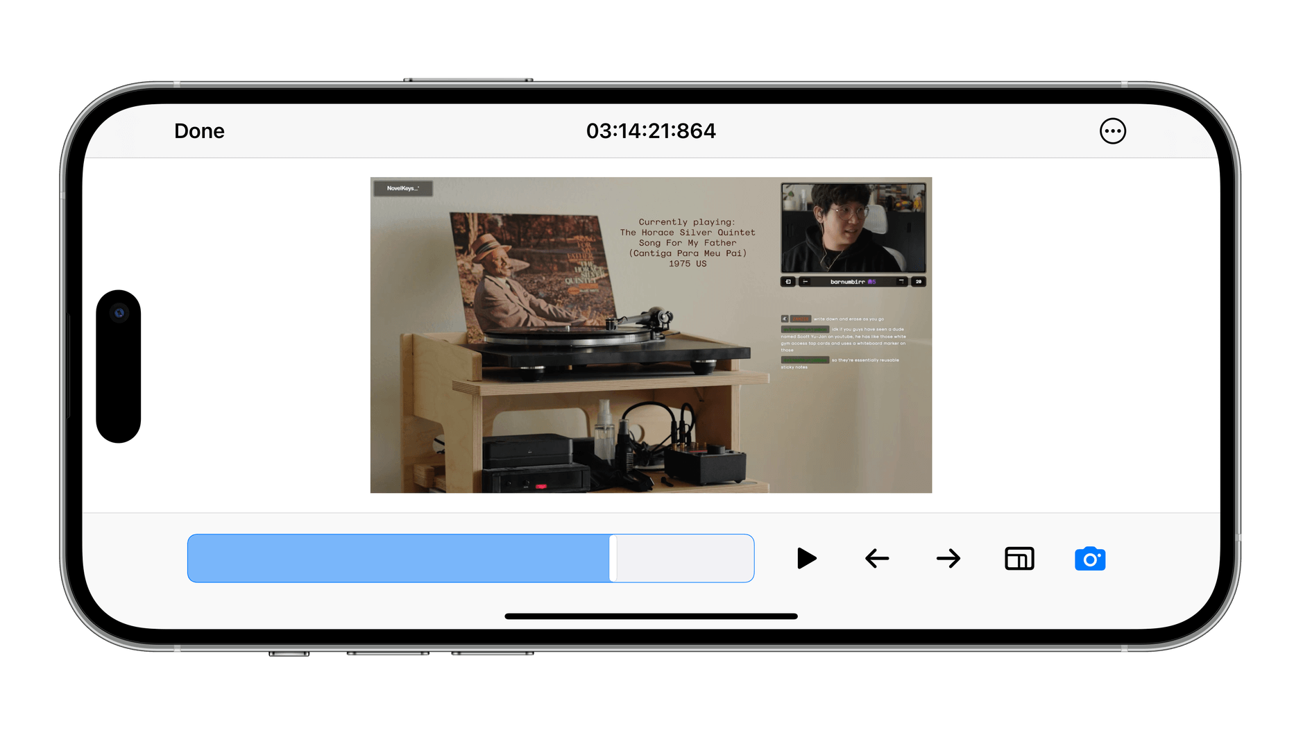 Screenshot der iOS-App SnapMotion.