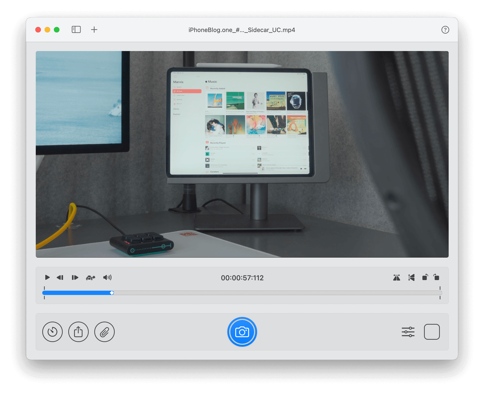 Screenshot der macOS-App SnapMotion.