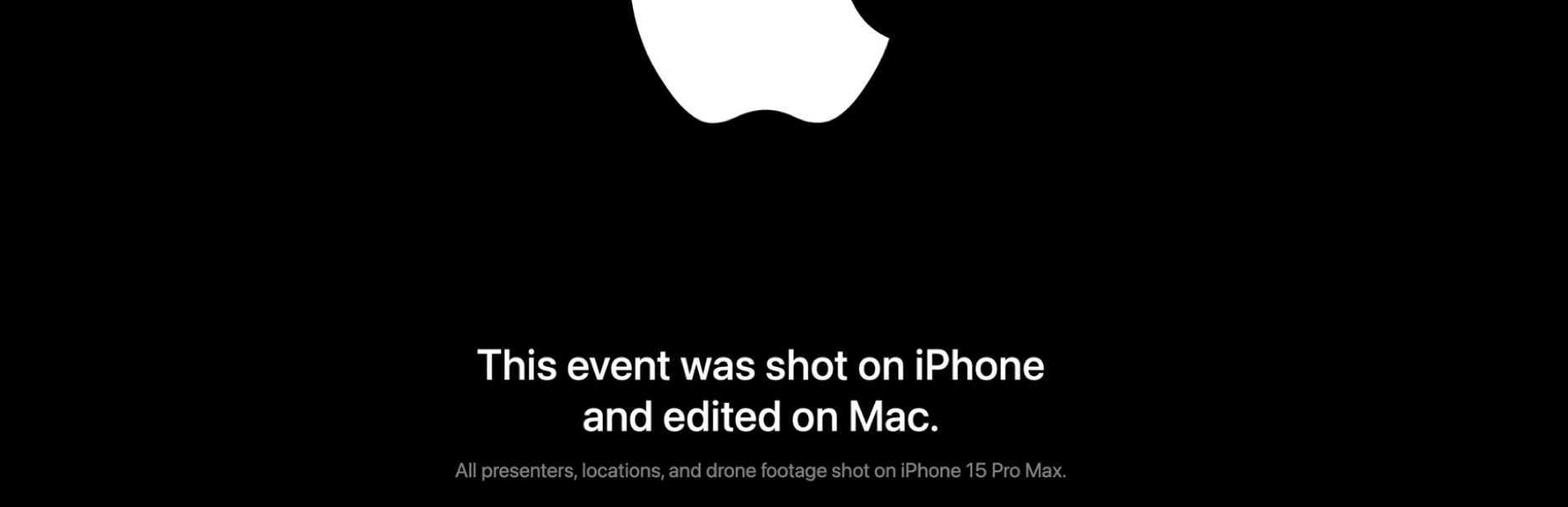 Abspann-Grafik mit „Shot on iPhone“-Schriftzug.