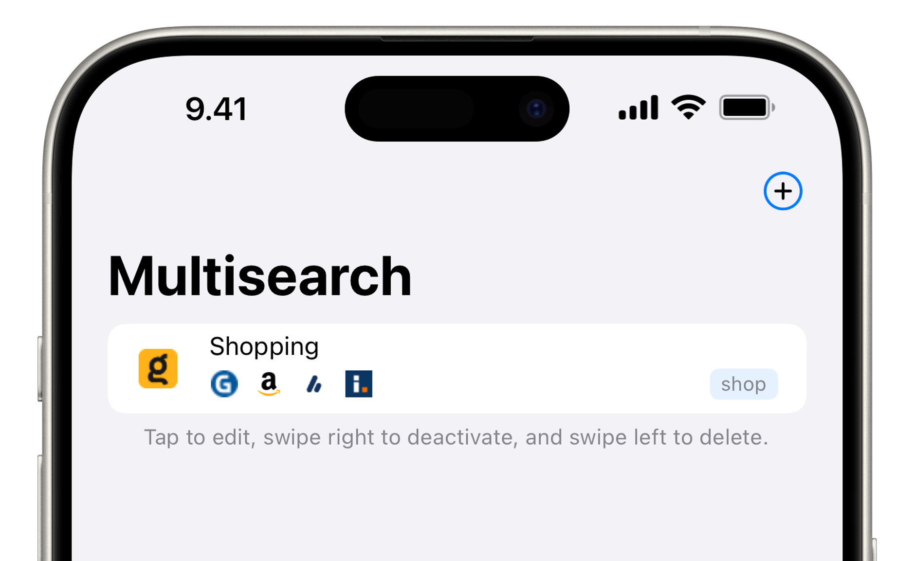 Screenshot der iPhone-App von xSearch.