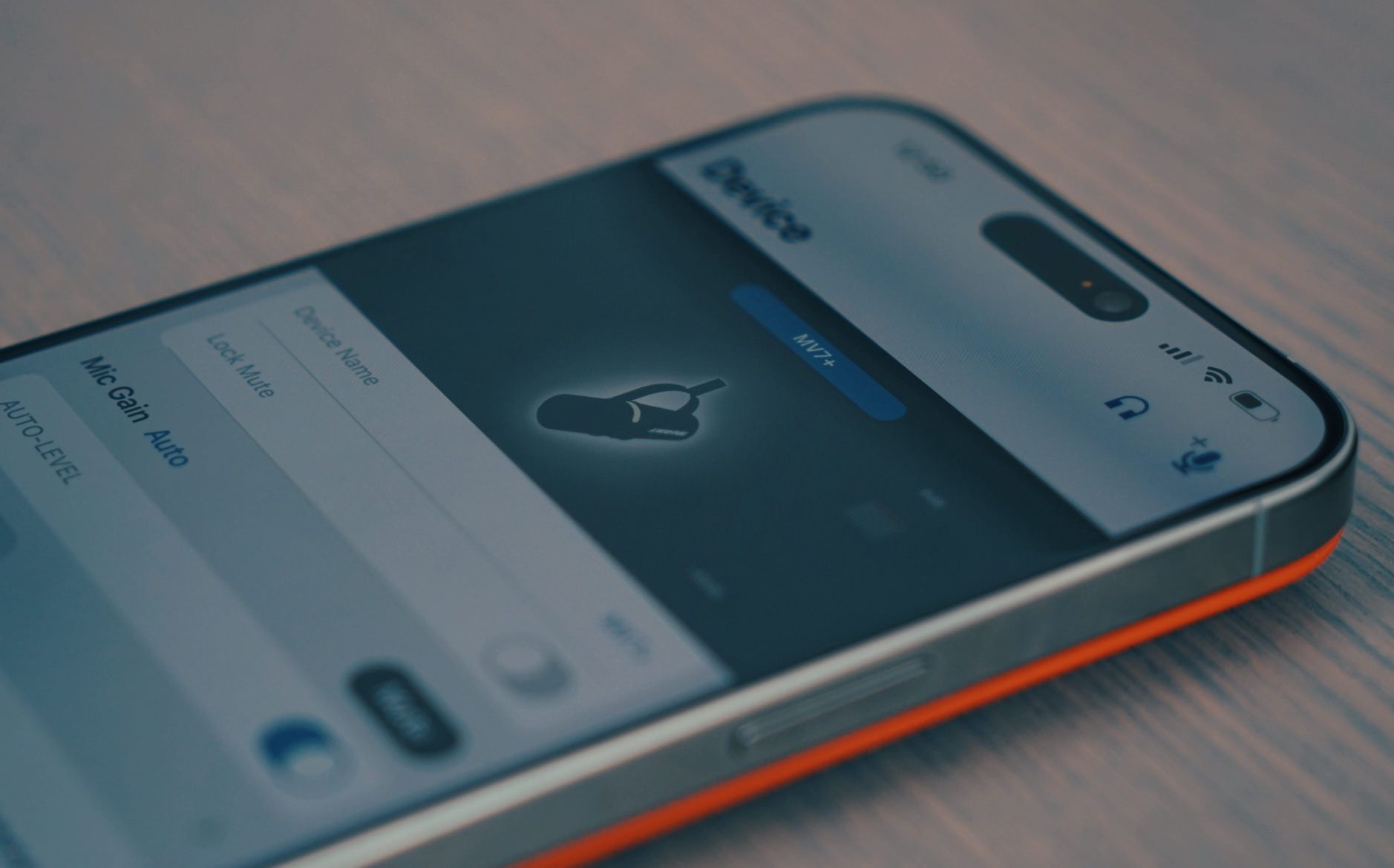 Motiv Audio-App auf dem iPhone.