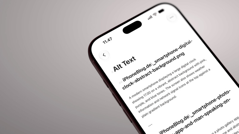 Alt-Text für Bilder automatisch erstellen – iPhoneBlog.de