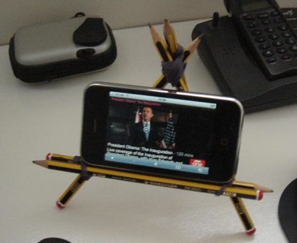 Pencil iPhone Stand | Geeky Gadgets.jpg