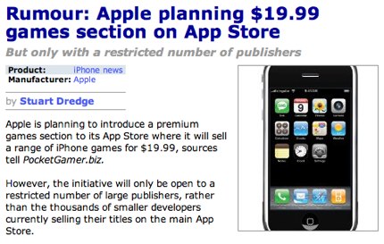 Rumour_ Apple planning $19.99 games section on App Store, news, iPhone news, PocketGamer.biz.jpg