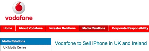 Vodafone to Sell iPhone in UK and Ireland - Vodafone.jpg