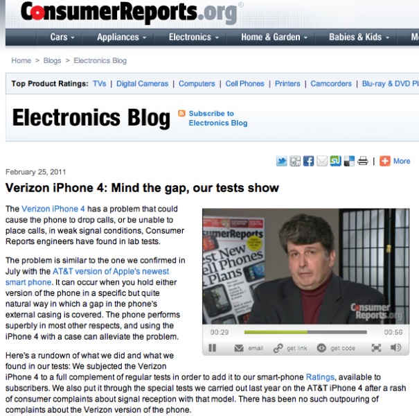 IPhoneBlog de Consumer Reports Electronics