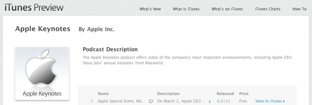 IPhoneBlog de Apple Keynotes