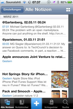 IPhoneBlog de Evernote1