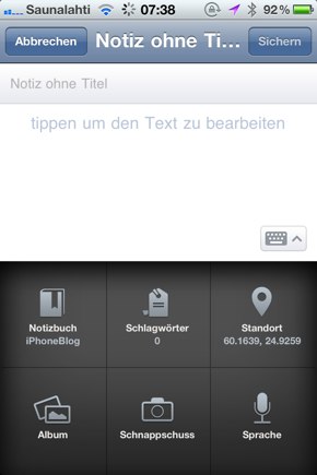 IPhoneBlog de Evernote2