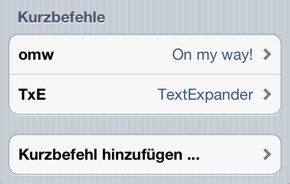 IPhoneBlog de Kurzbefehle1