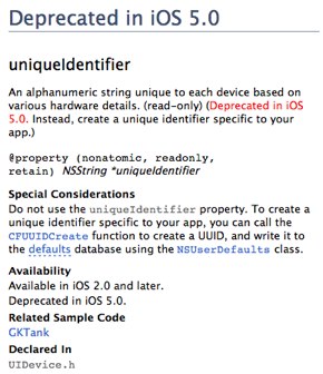 Deprecated UIDevice Methods