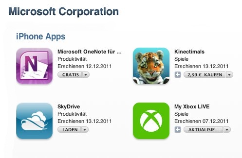 IPhoneBlog de Microsoft