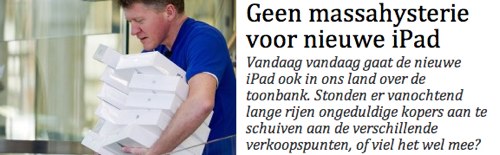 IPhoneBlog de De Standaard Belgien