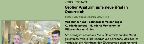 IPhoneBlog de Oesterreich Der Standard