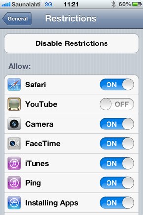 IPhoneBlog de Restrictions