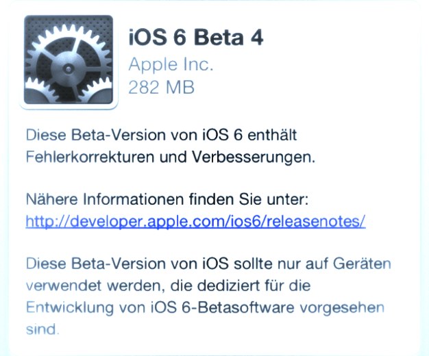 IPhoneBlog de iOS6 beta4