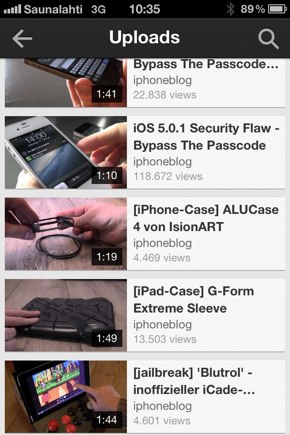 IPhoneBlog de YouTube b