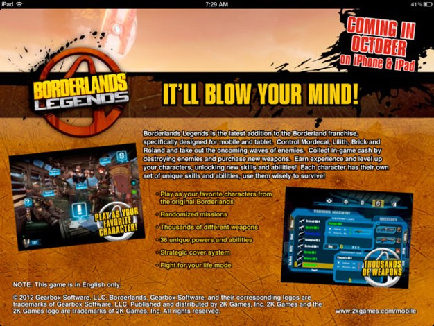 IPhoneBlog de Borderlands Legends