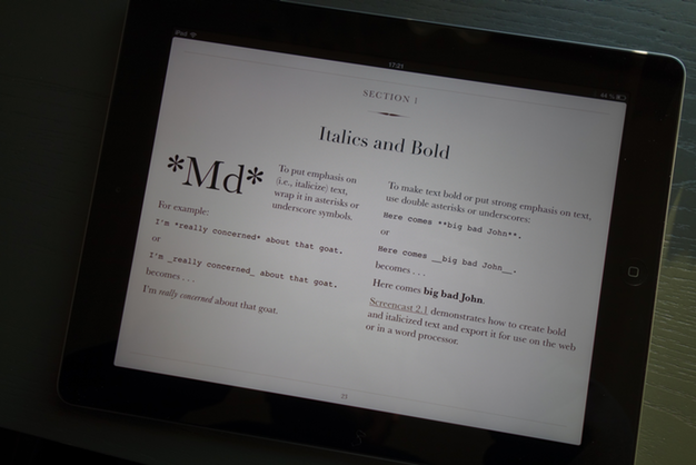 IPhoneBlog de Markdown iBooks