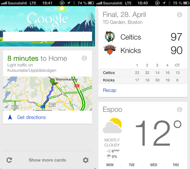 IPhoneBlog de Google Now