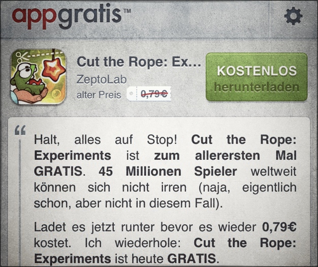 IPhoneBlog AppGratis Promo