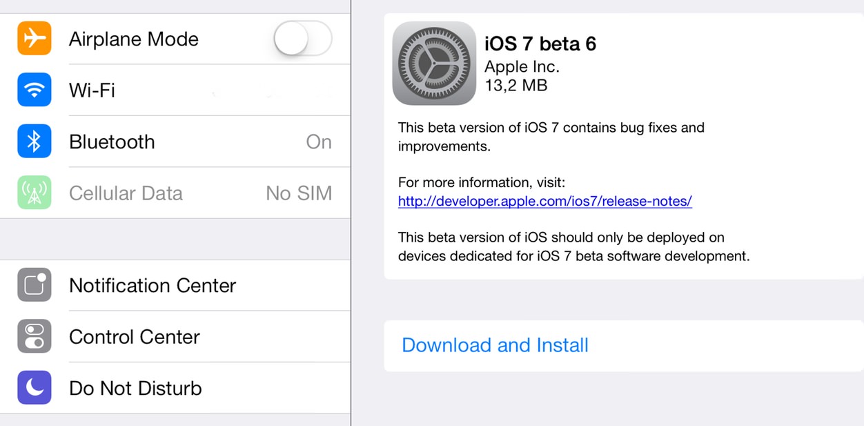 IPhoneBlog de iOS7 beta6