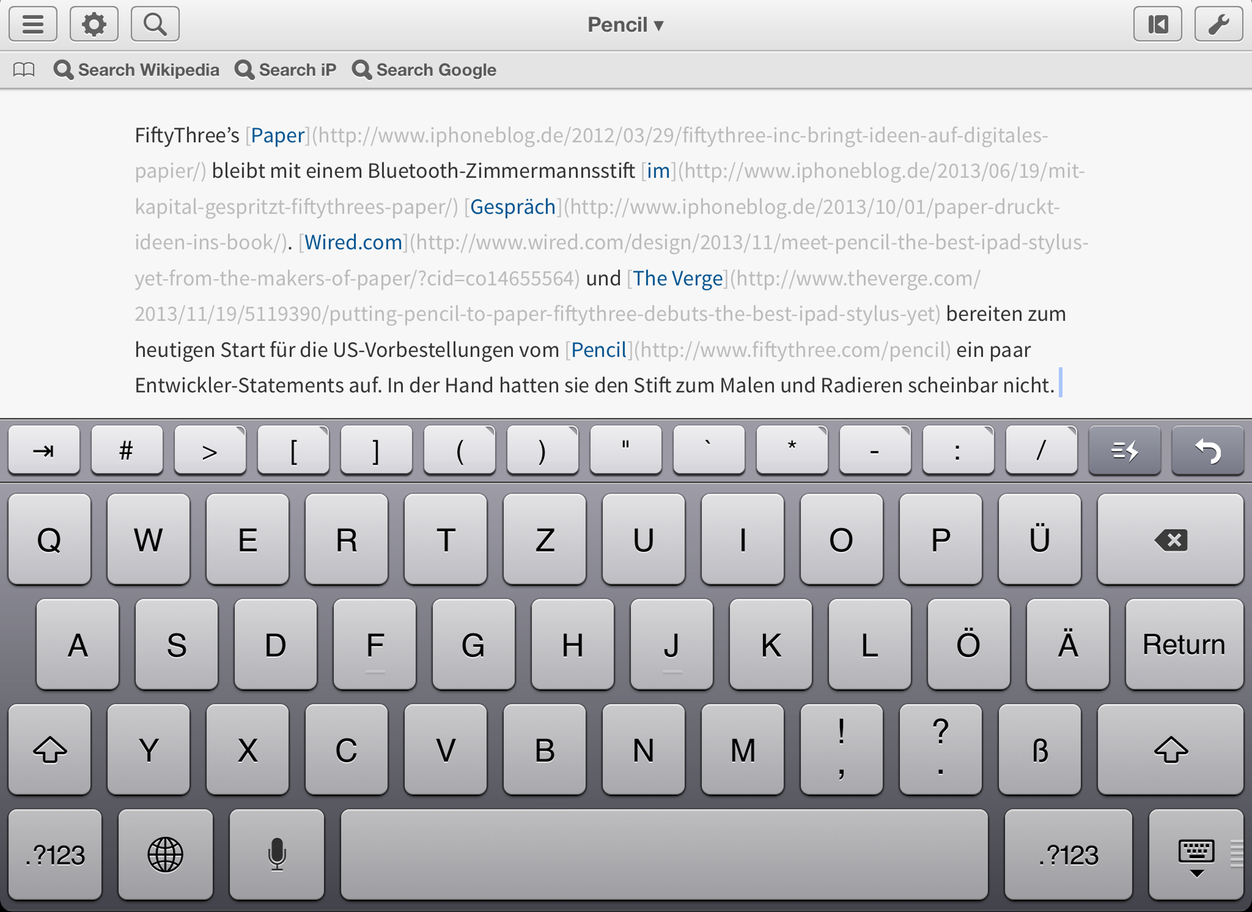 IPhoneBlog de Markdown Editorial