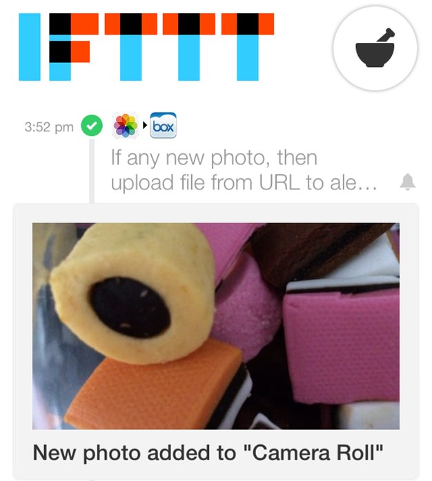 IPhoneBlog de IFTTT Box net