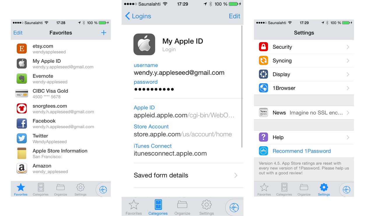 IPhoneBlog de 1Password 4 5