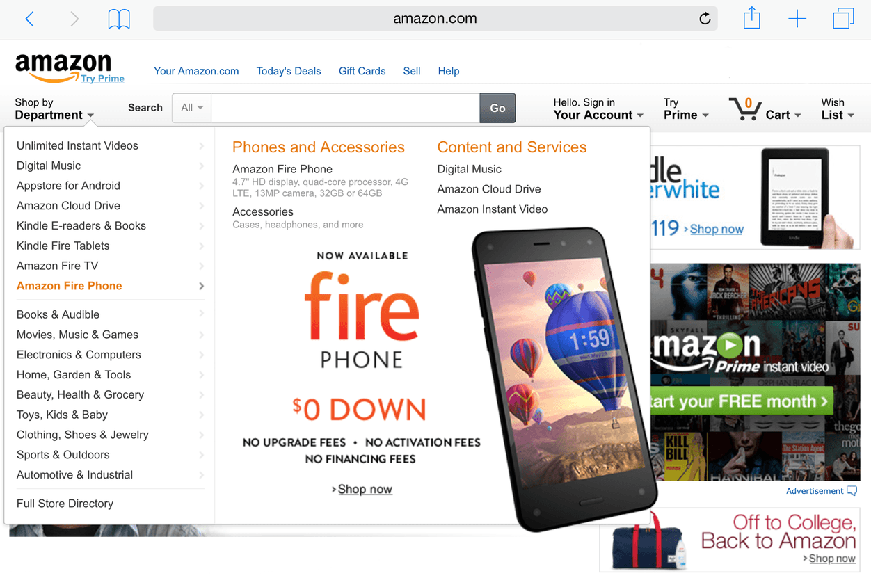 IPhoneBlog de Amazon not on Fire