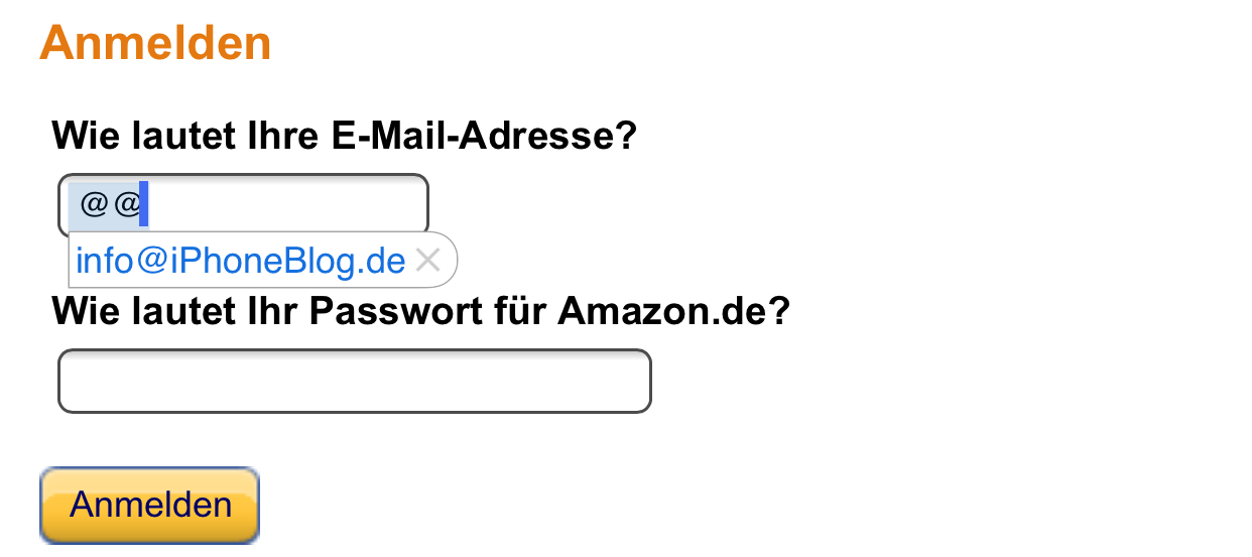 IPhoneBlog de Amazon Login