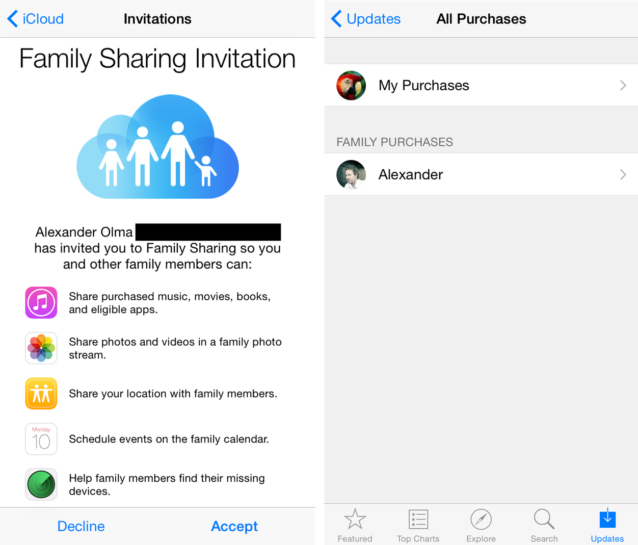 IPhoneBlog de Family Sharing