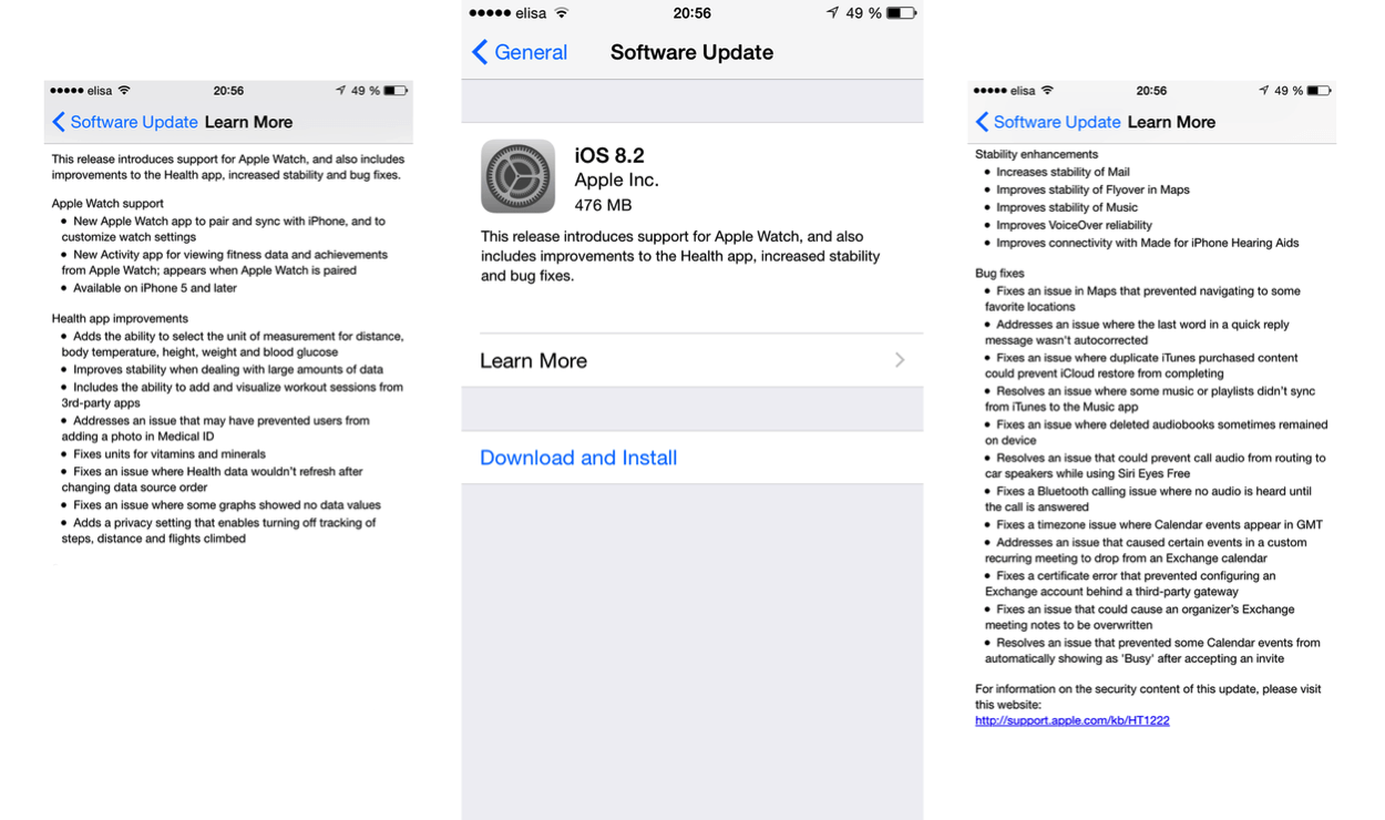 IPhoneBlog de iOS 8 2