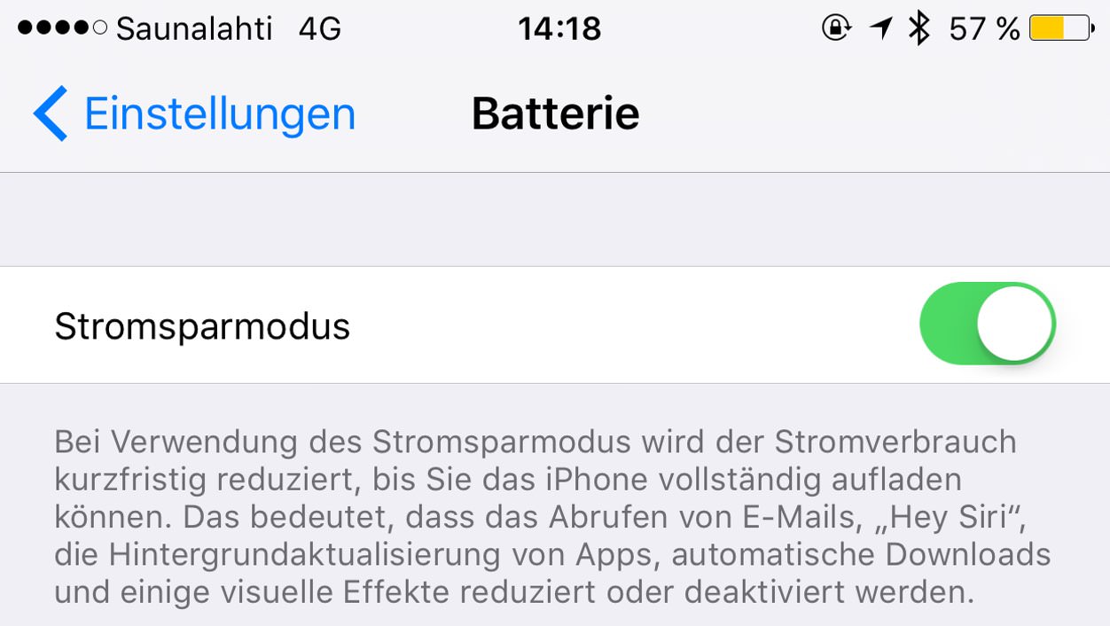 IPhoneBlog de Stromsparmodus