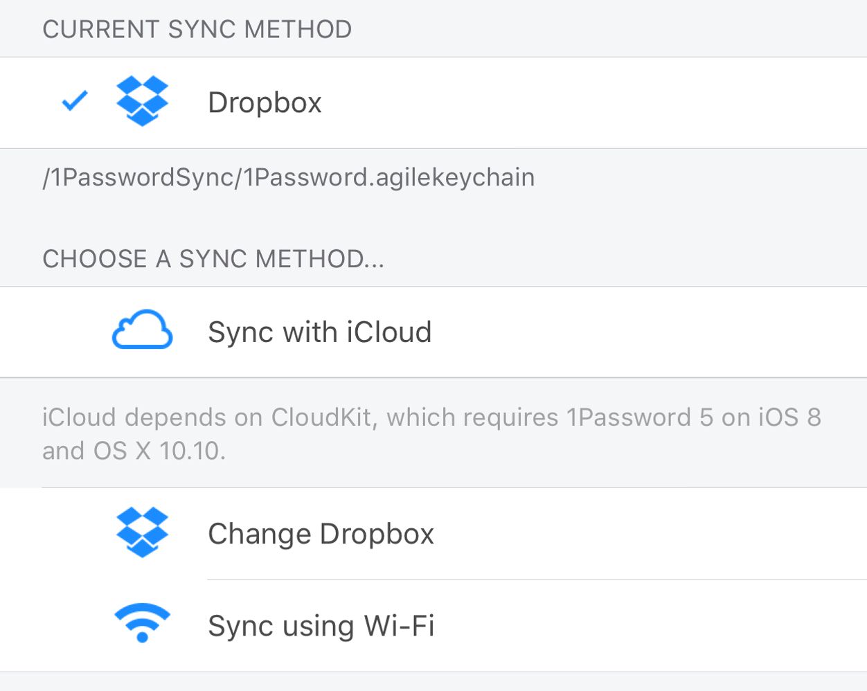 IPhoneBlog de iCloud Sync 1Password