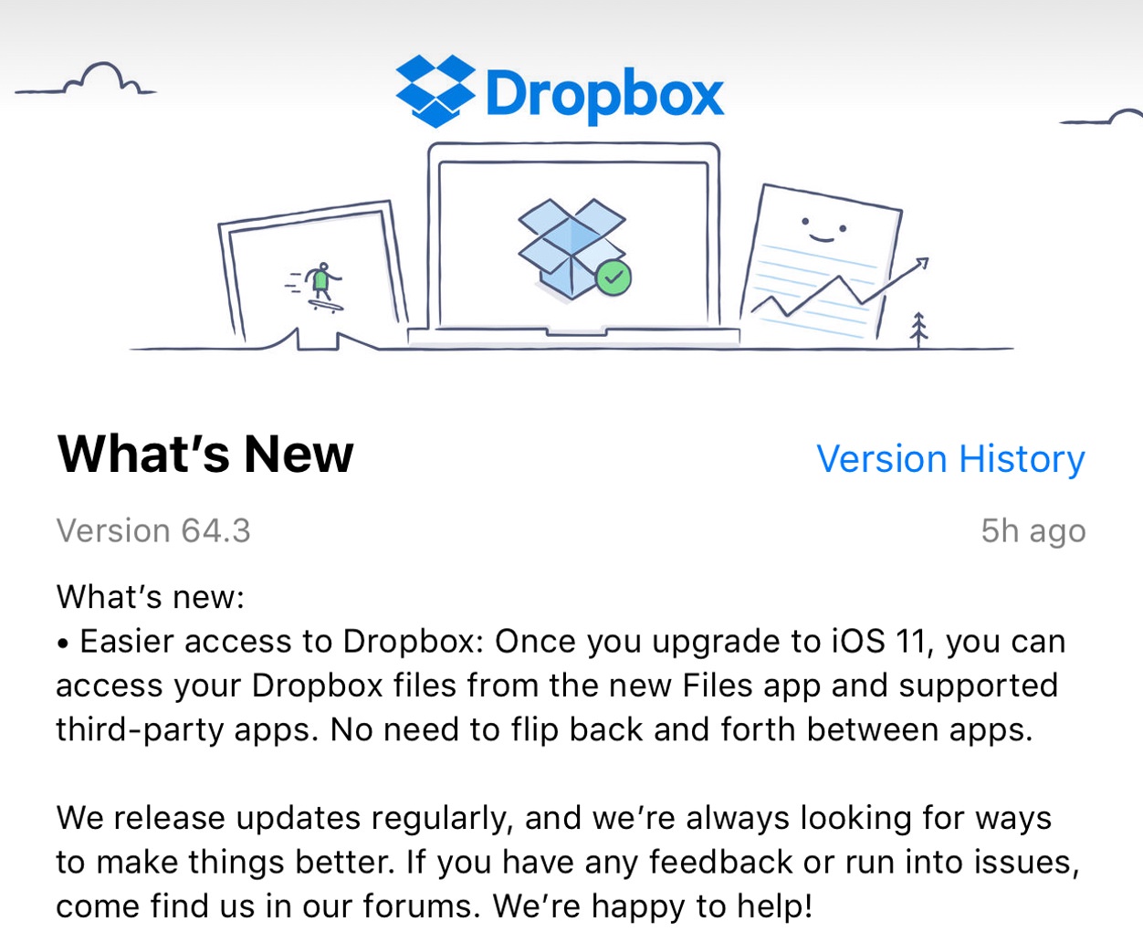 Dropbox integriert sich in Apples ?Files?-App