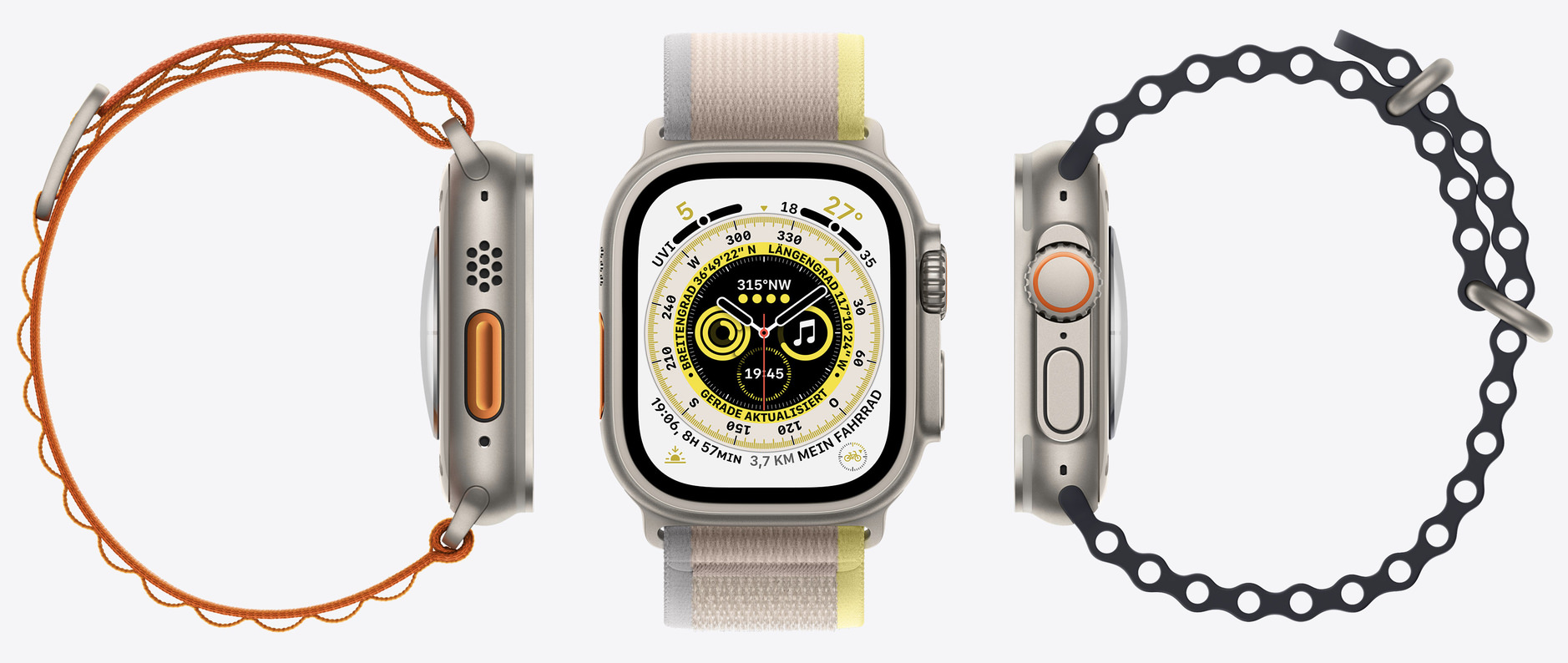Apple-Promo-Bild seiner Ultra-Watch.
