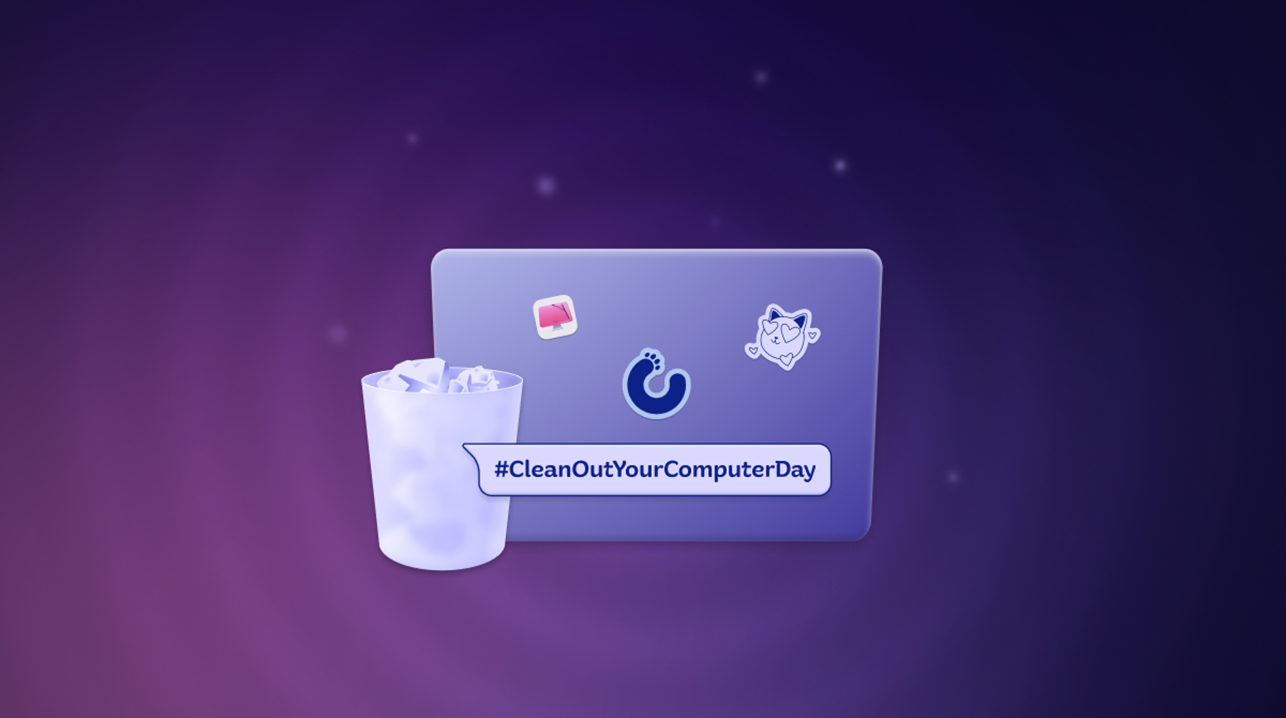 CleanMyMac-Grafik zum Clean-out-Your-Computer-Tag.