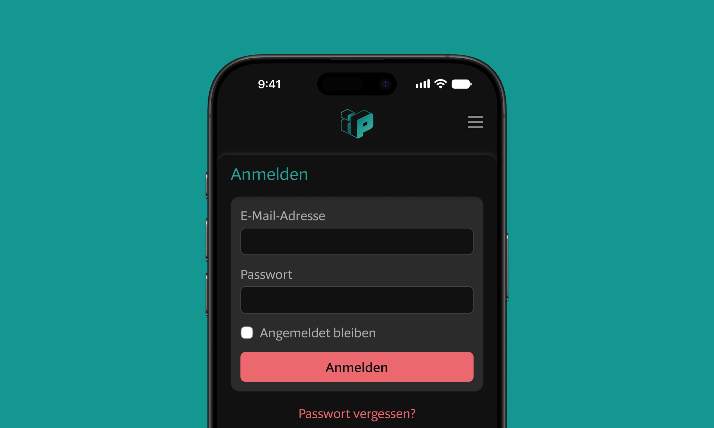 Der Anmeldebildschirm von iPhoneBlog.de auf einem iPhone
